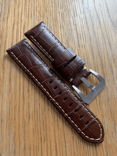 panerai brown croc strap|panerai replacement parts.